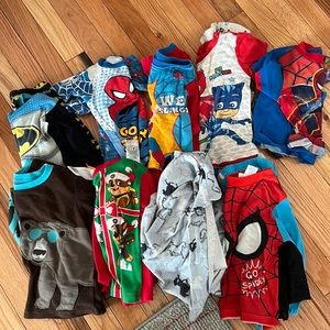 Lot of 9 size 3T pajamas